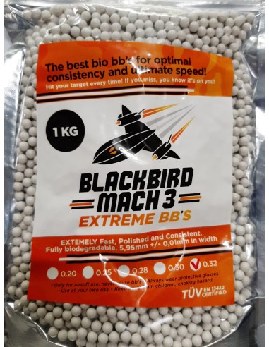 Blackbird Mach 3 BIO BB 0.32  zak 3125 stuks