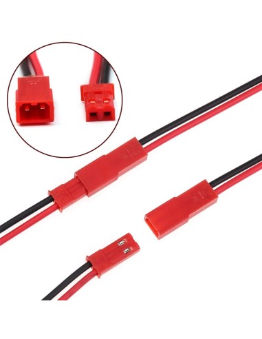 JST2.54 Connectorset - Male-Female 22AWG