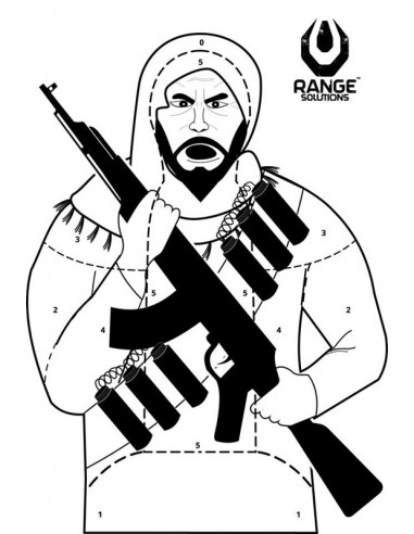 Range Solutions Target "Terrorist" 50 x 70 cm